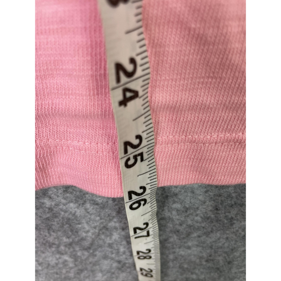 LOFT Shirt Womens Large Pink Long Sleeve Puff Shoulder Heart Embroidered Cotton - Picture 5 of 9